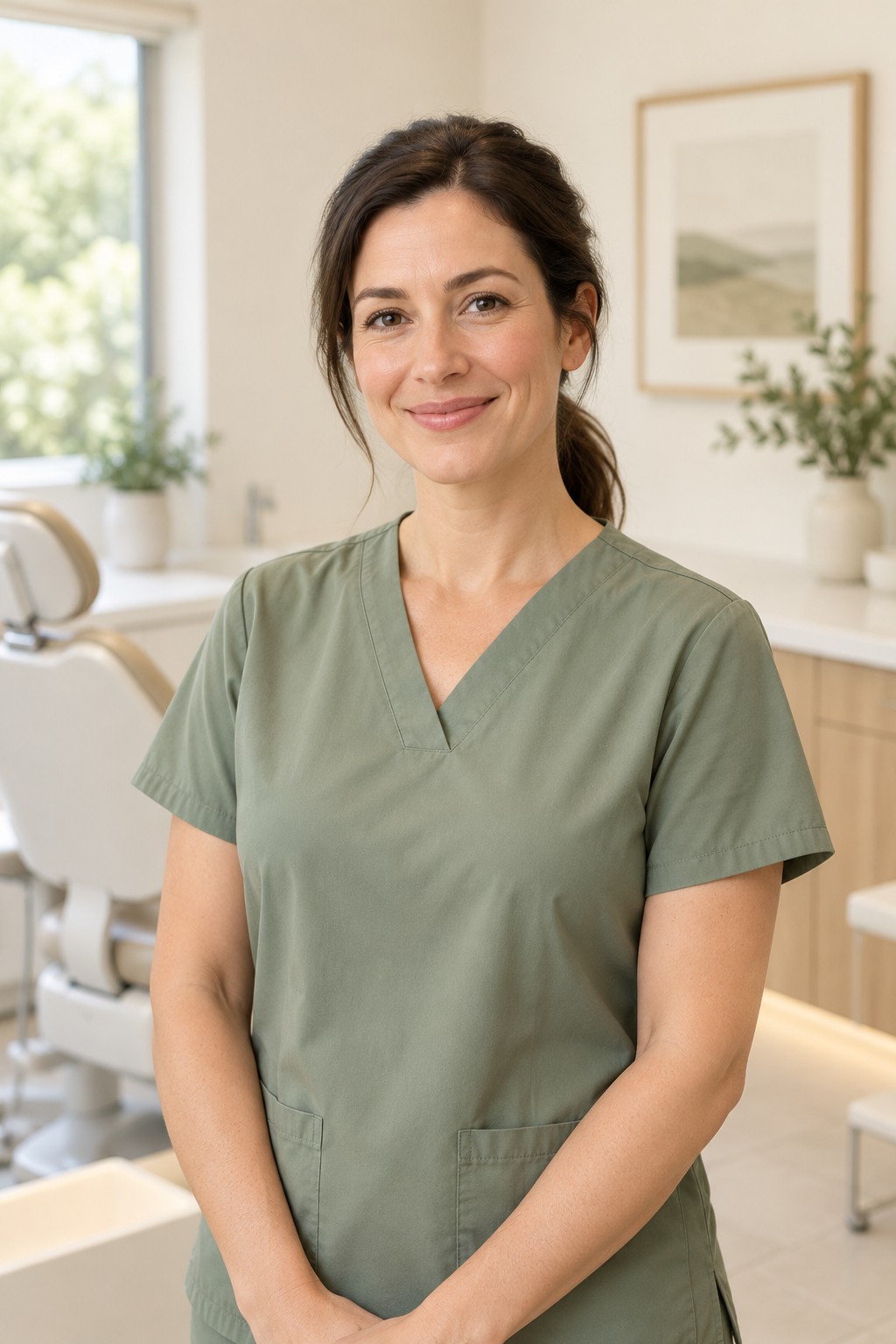 Illustrative portrait of the fictional sample dentist